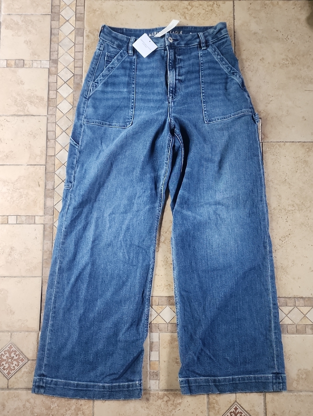 Women’s Curvy Baggy Wide-Leg Jeans by American Eagle Outfitters